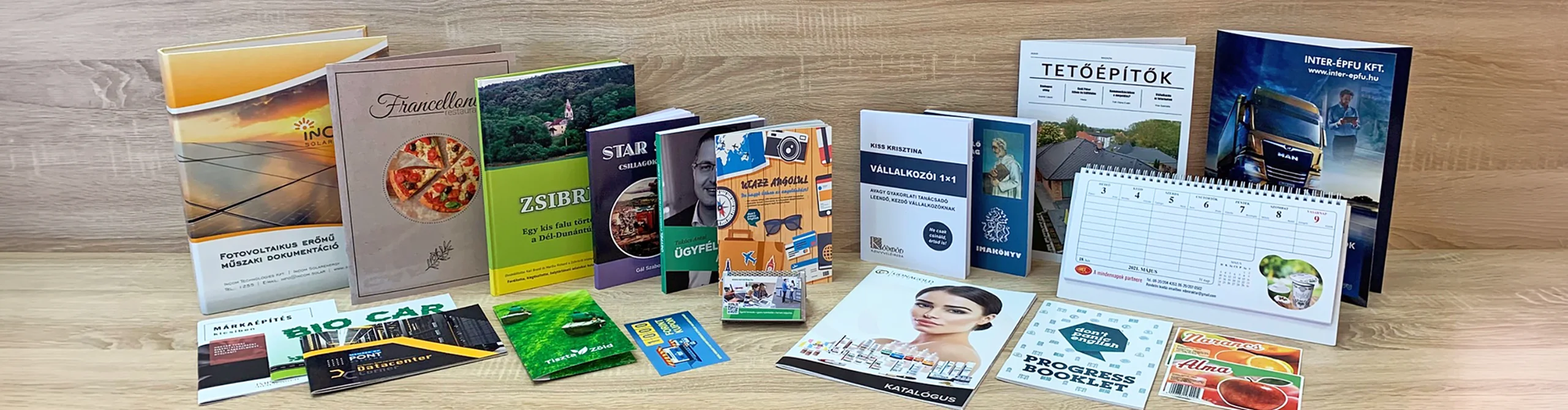 Referencia kollekció nyomdatermékeinkből Referencia kollekció nyomdatermékeinkből